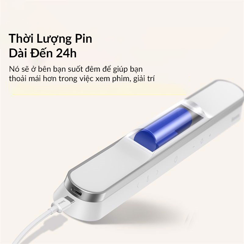 Đèn Cảm Ứng Nam Châm Gắn Tường Baseus Dành Cho Bàn Làm Việc Phòng Ngủ Bếp Ăn Njoyshop