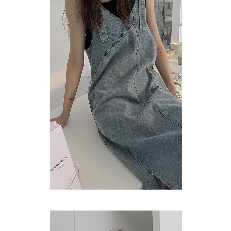 Đầm Yếm Jeans Thời Trang Hàn Quốc Xinh Xắn Cho Nữ