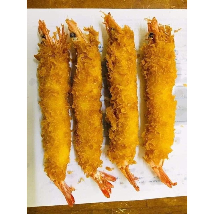 Tôm xù tempura hàng xuất hàn khay 10 con hàng to vip