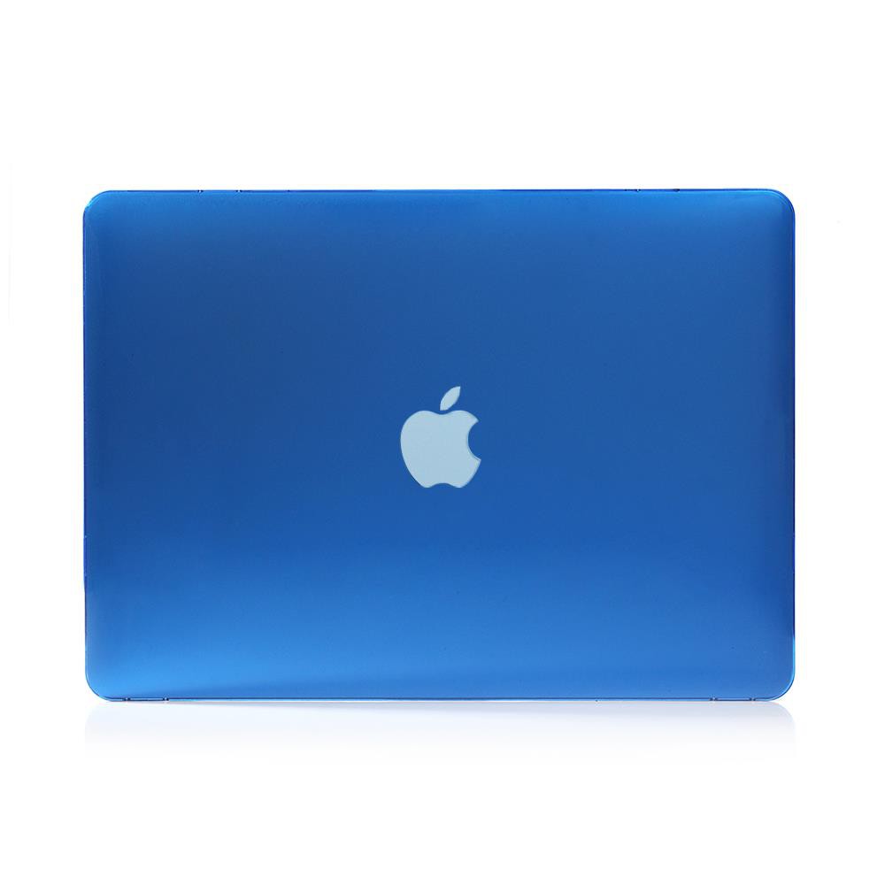 Case bảo vệ cho Macbook xanh đậm (Tặng kèm Nút chống bụi + bộ chống gãy sạc)