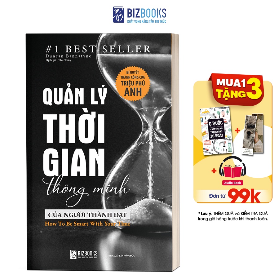 Sách - BIZBOOKS - Quản Lý Thời Gian Thông Minh Của Người Thành Đạt - 1 BEST SELLER