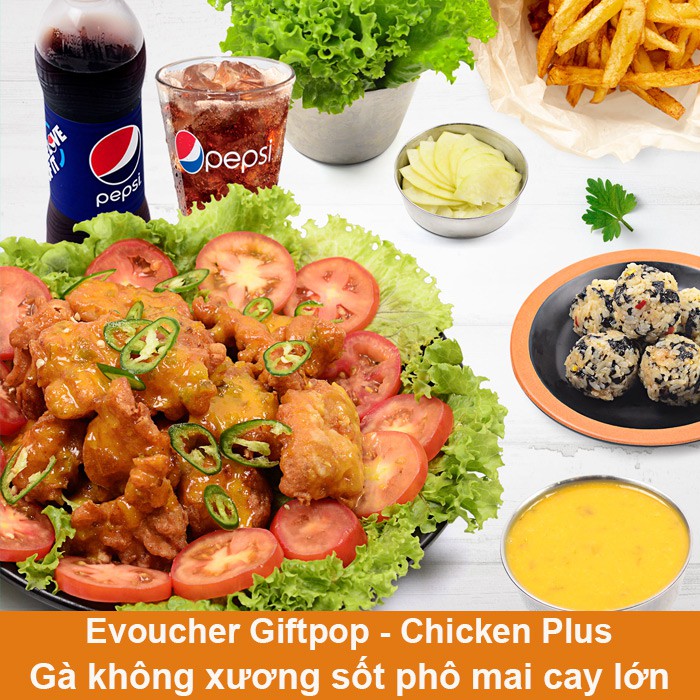 Miền Nam [Evoucher] Phiếu quà tặng dùng món Gà không xương sốt ngũ vị lớn tại CHICKEN PLUS