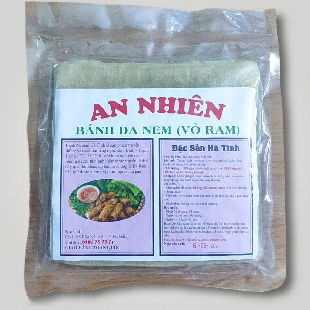 Bánh đa nem (vỏ ram) An Nhiên đặc sản Hà Tĩnh gói 500g