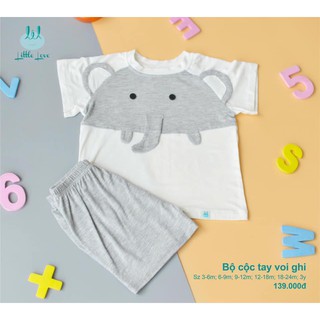 Bộ cộc bé trai Lil hình voi