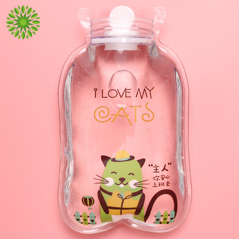 Túi Đựng Nước Nóng Bằng Nhựa Pvc Trong Suốt Họa Tiết Hoạt Hình Xinh Xắn