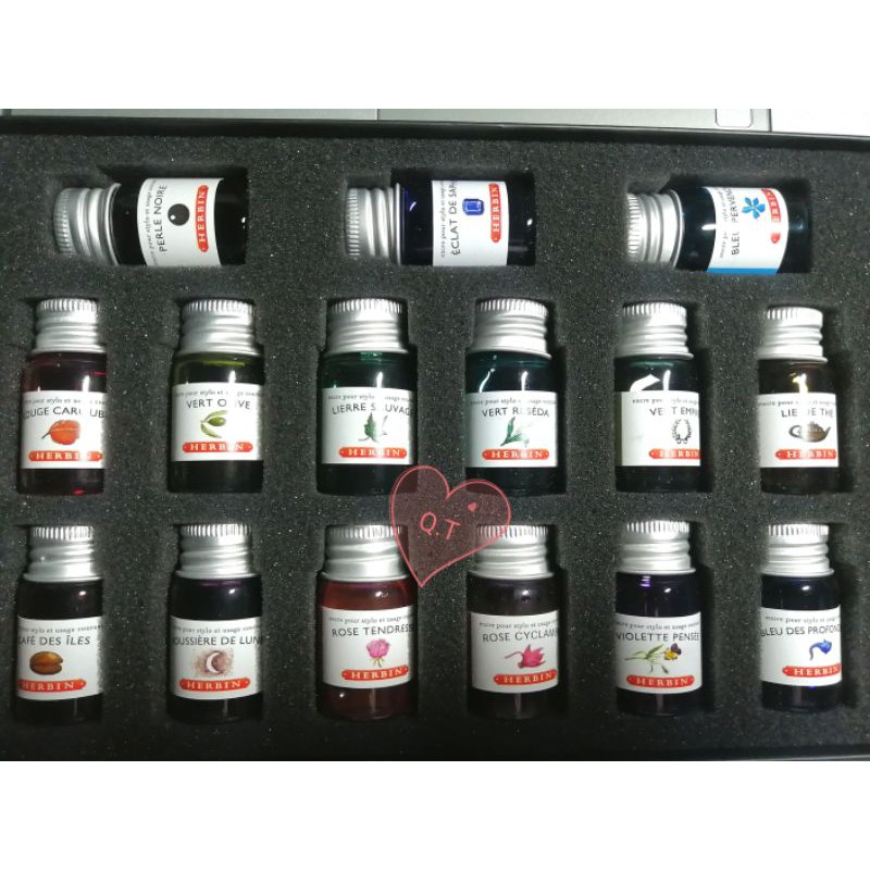 Bộ 15 lọ mực J. Herbin Ink Sample (5ml/ lọ)