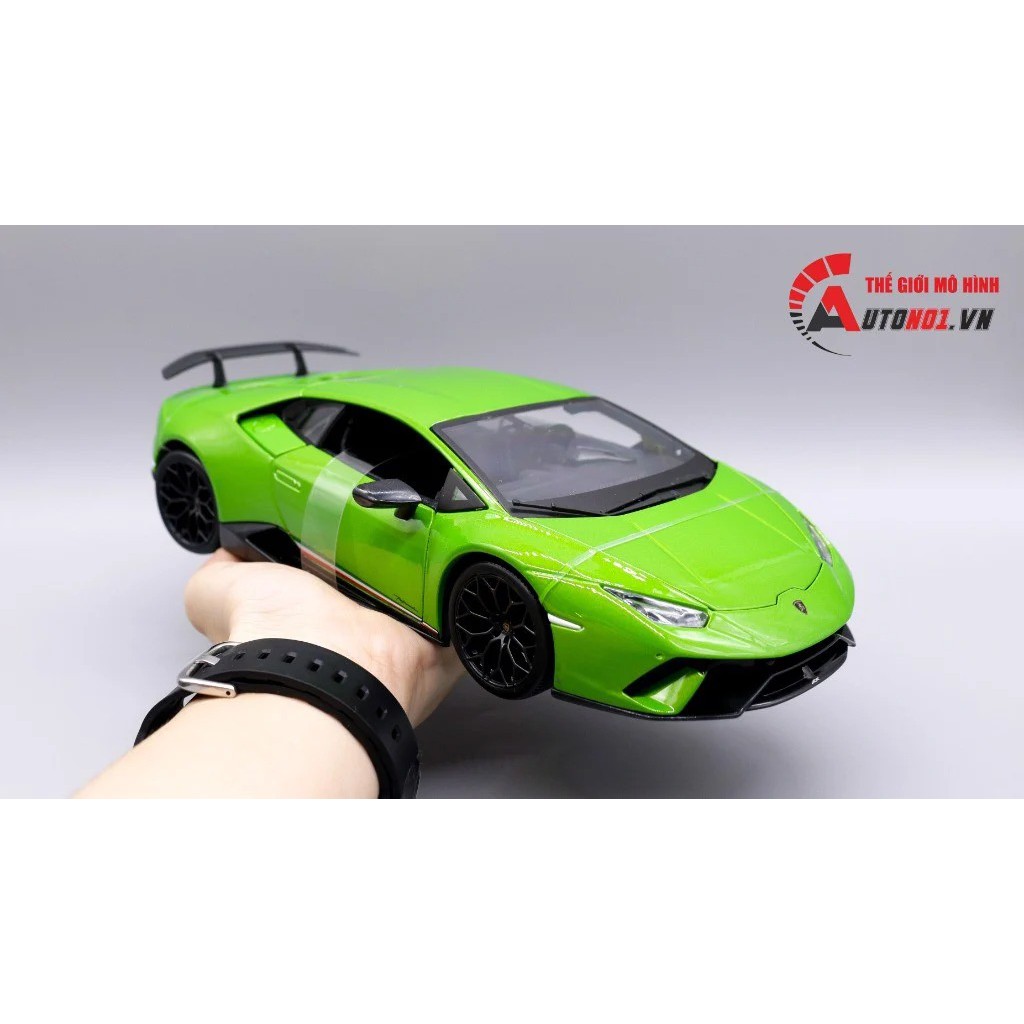 MÔ HÌNH XE LAMBORGHINI HURACAN PERFORMANCE GREEN 1:18 MAISTO 6014