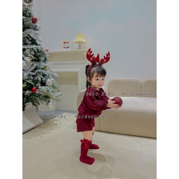 Tất Lửng, Tất Nơ, Tất Tiểu Thư Chất Liệu Len Co Giãn Cho Bé Từ Sơ Sinh