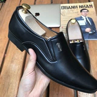 Giày lười nam công sở da mờ 002
