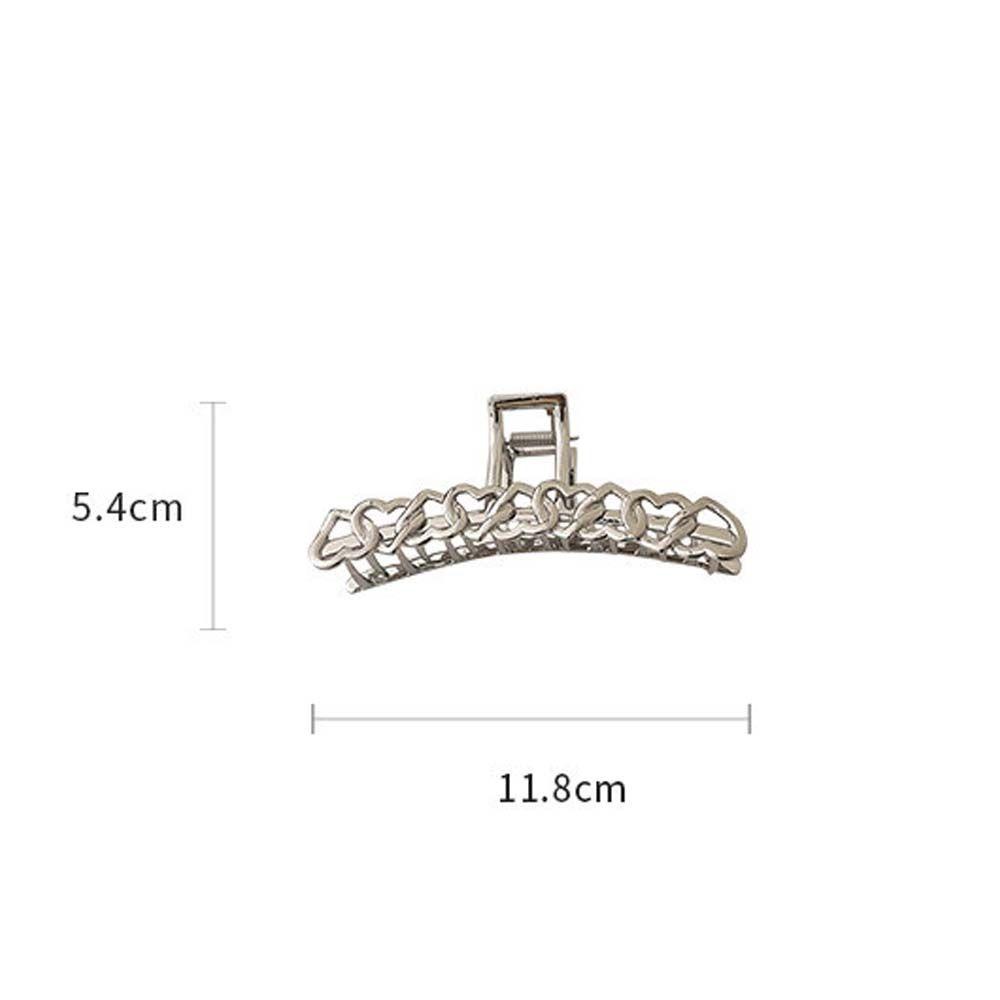 Kẹp Tóc Móng Vuốt Hình Trái Tim Rỗng Phong Cách Vintage Thanh Lịch Dành Cho Nữ Giá Đỡ