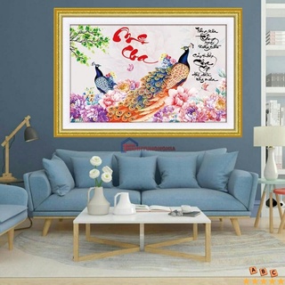 Tranh đính đá cha mẹ 75cm x 50cm