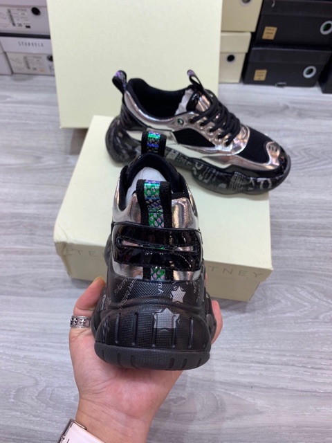 Giày thể thao nữ siêu ngầu vàng - bạc (chat trước check size)