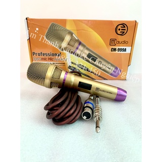 Micro có dây cm 999a chính hãng,hút giọng, hát nhẹ, hỗ trợ chống hú tốt,khunginox cứng cáp,dây chống xoắn