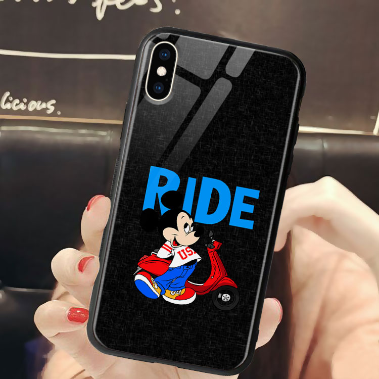 Ốp Chống Ố Iphone 8 Plus In Hình Mickey Ride IPBOX Cho Iphone 11/11Pro/11ProMax/Xr/Xs/XsMax/6/7/8Plus/Se