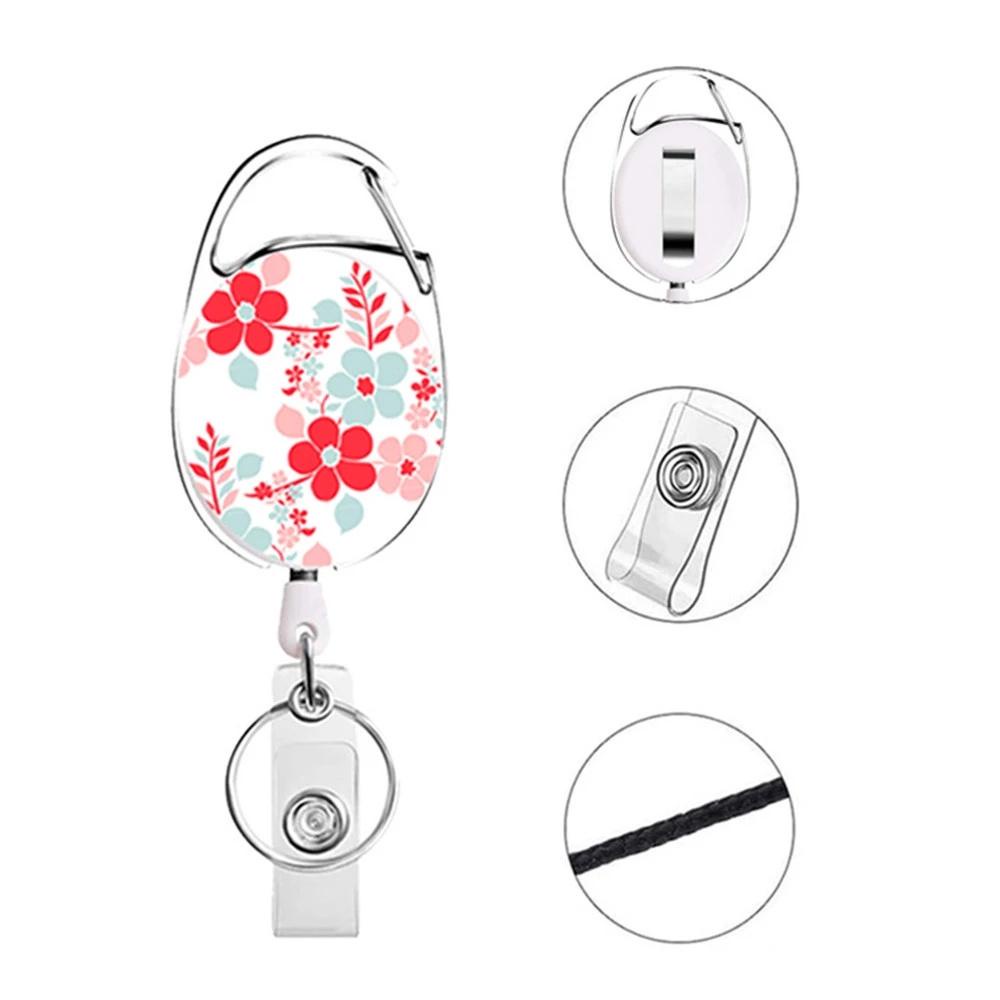 Kẹp Giữ Thẻ ID / Thẻ ID / Tên Kèm Móc Khóa Tiện Dụng