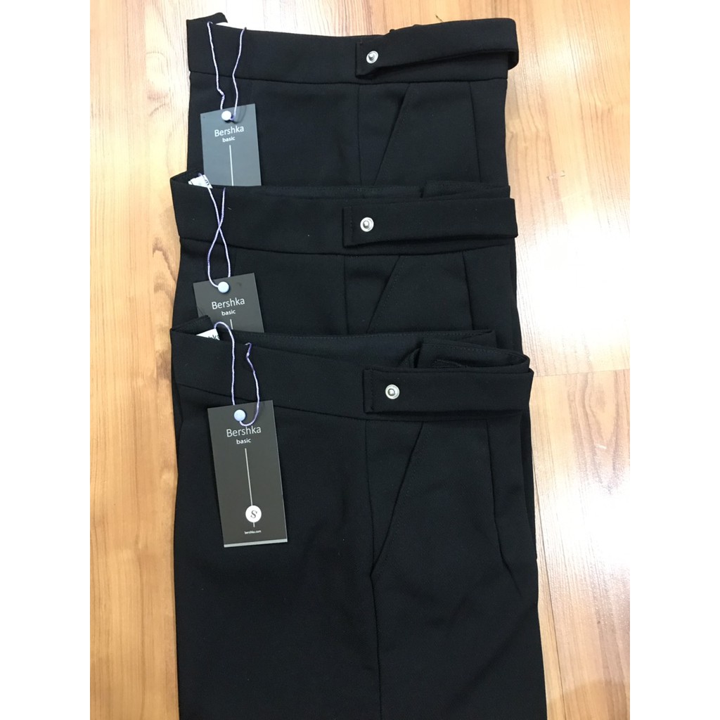 Baggy Công Sở💖𝑭𝑹𝑬𝑬𝑺𝑯𝑰𝑷💖Quần Tây  Cạp Cao Đai Vuông Form Suông Hàng Thiết Kế 2 Màu Không Nhăn Nhàu | BigBuy360 - bigbuy360.vn