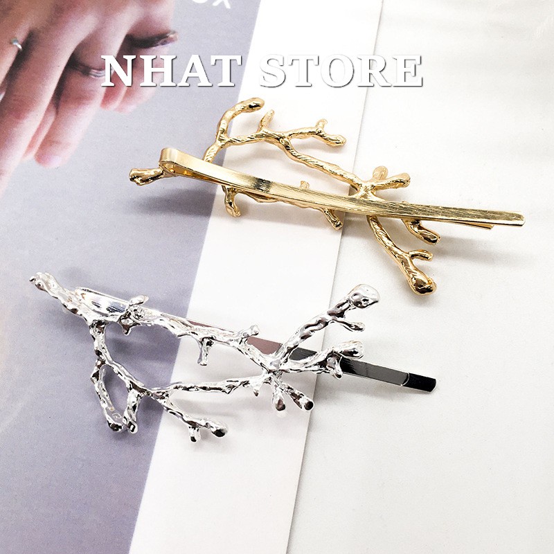 Kẹp mái hình cành cây, phụ kiện tóc cho nữ Nhatstore158