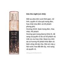 Nước Hoa Nữ, Xịt Thơm Body Mist Into The Night, Hương Thơm Gỗ Ấm Áp Bath anh Body Works - 236ml