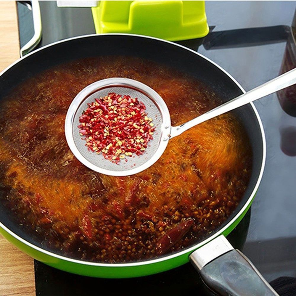 Vá Lưới Vớt Thức Ăn Bằng Thép Không Gỉ Mới