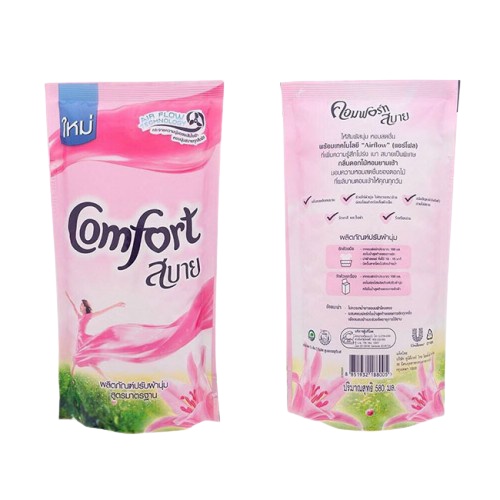 Nước xả vải Comfort Thái Lan Nước Làm Mềm Vải Túi 580ml