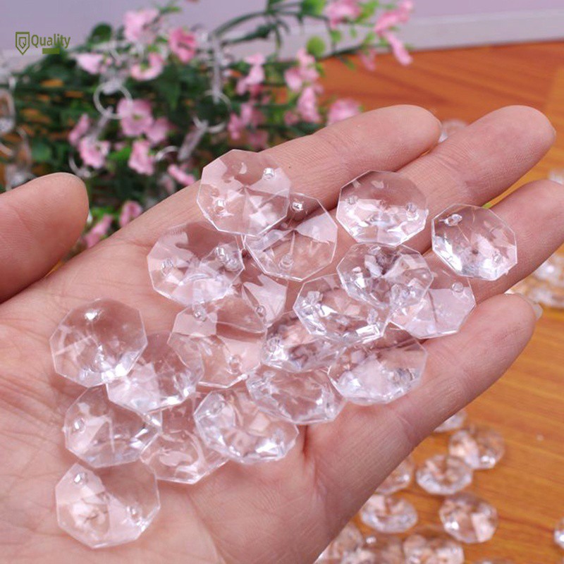 Chuỗi hạt pha lê treo trang trí đèn chùm đa năng 1m