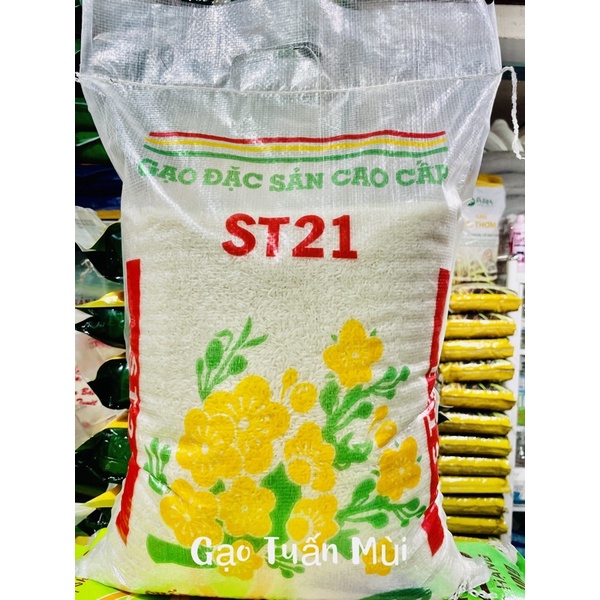 Gạo ST21 Dẻo Thơm ,Mềm Ngọt Cơm (Bao 10KÝ)