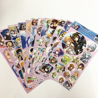 (new) (5k) Ảnh dán lẻ tấm sticker Sword Art Online album ảnh dán anime