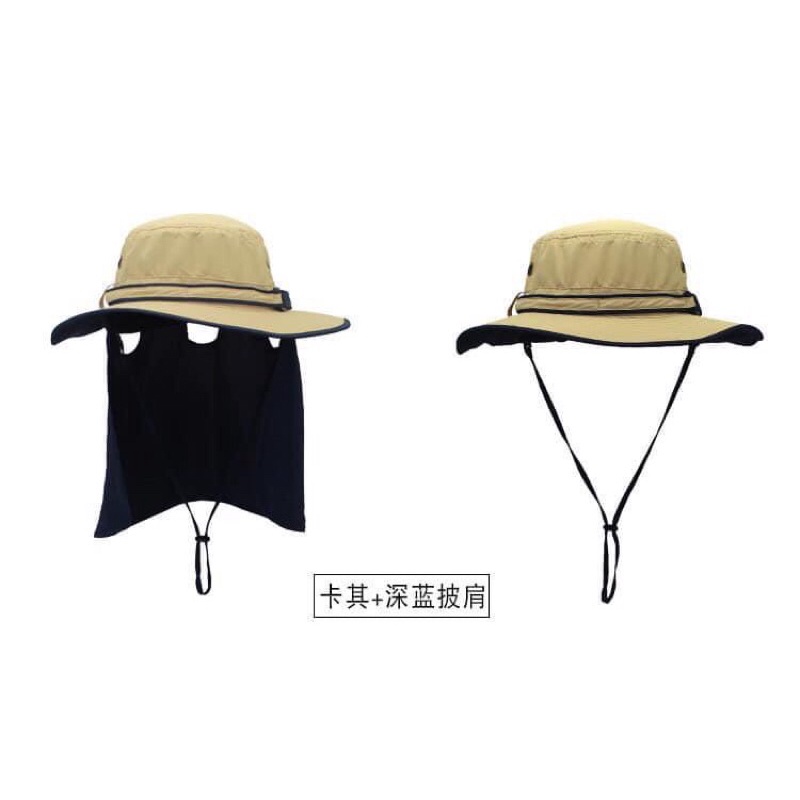 Nón Mũ Chống Nắng Tai Bèo Chơi Golf Kèm Khăn Chùm Gáy