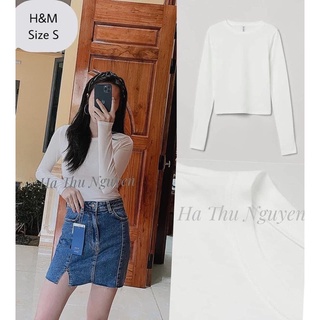 ANU612 - SET 2 ÁO NỮ THUN ZR DÀI TAY BASIC ĐEN TRẮNG