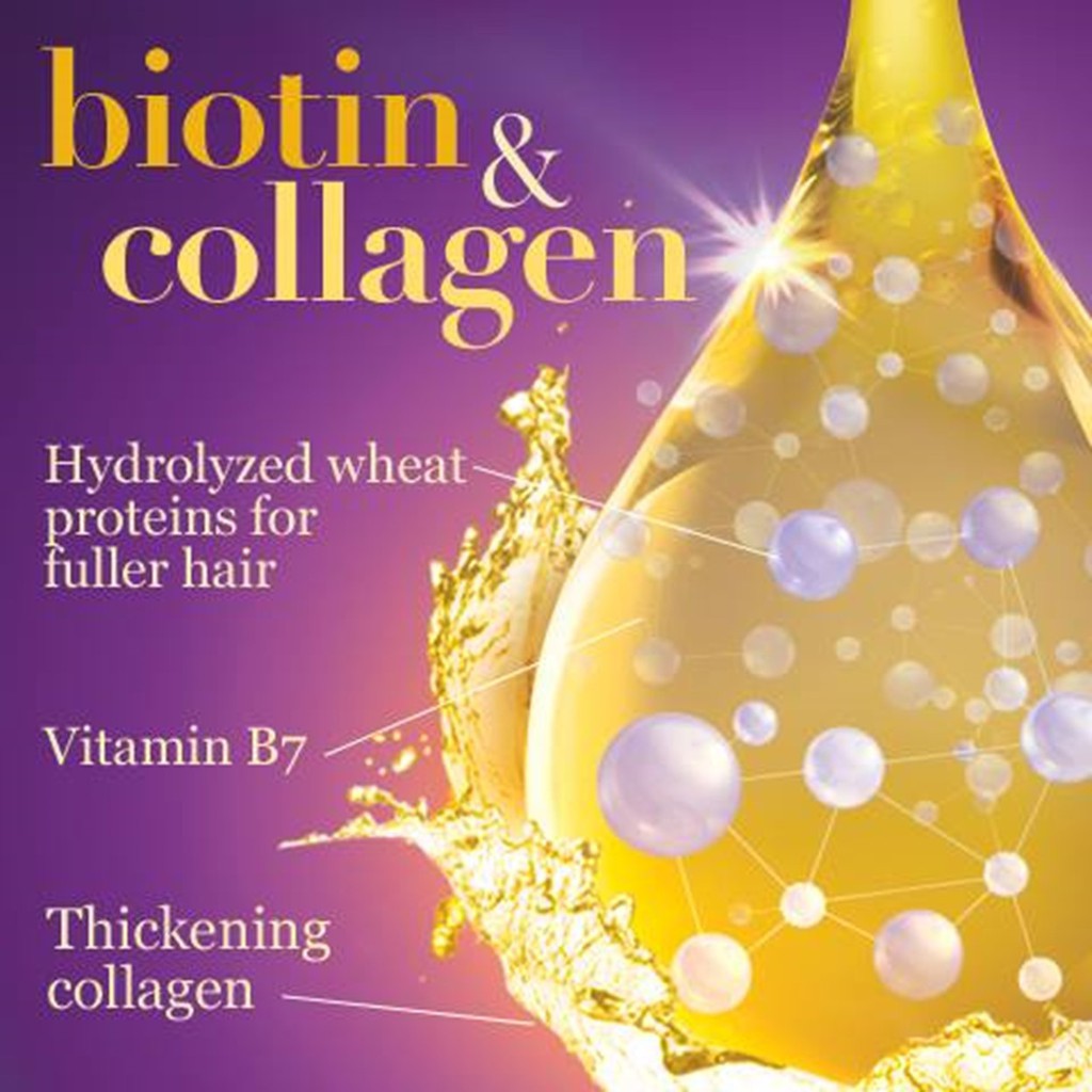 Bộ 2 Chai Dầu Gội Và Dầu Xả Dưỡng Dày Tóc OGX Thick & Full + Biotin & Collagen