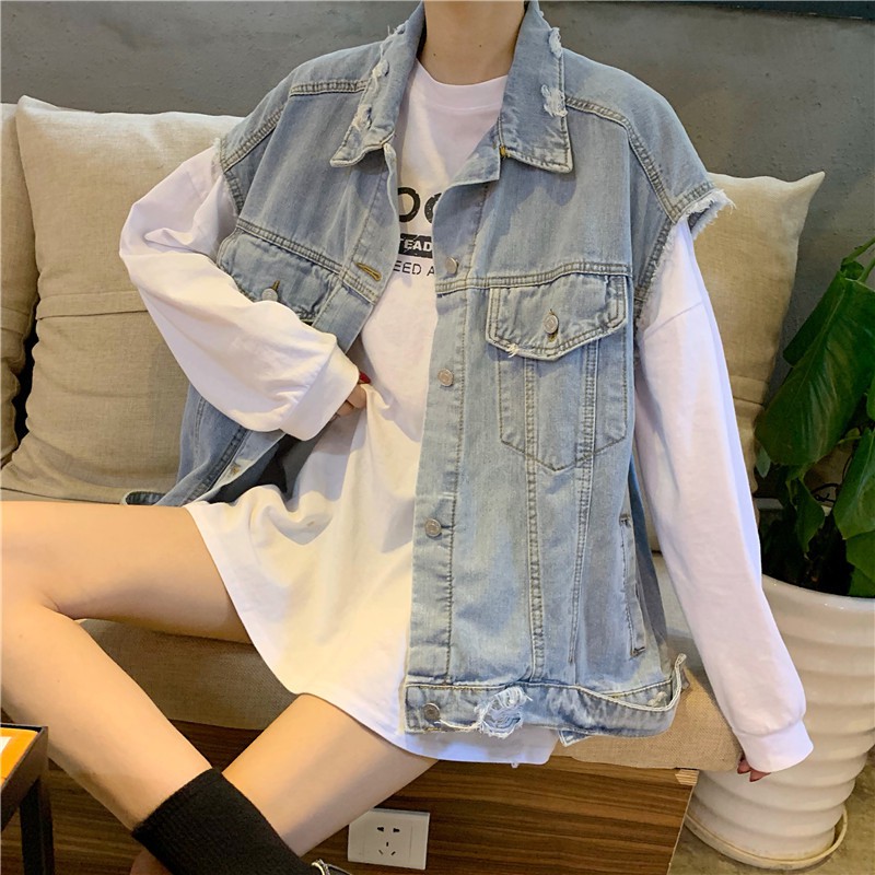 Áo khoác Denim thời trang hàn quốc cá tính | BigBuy360 - bigbuy360.vn