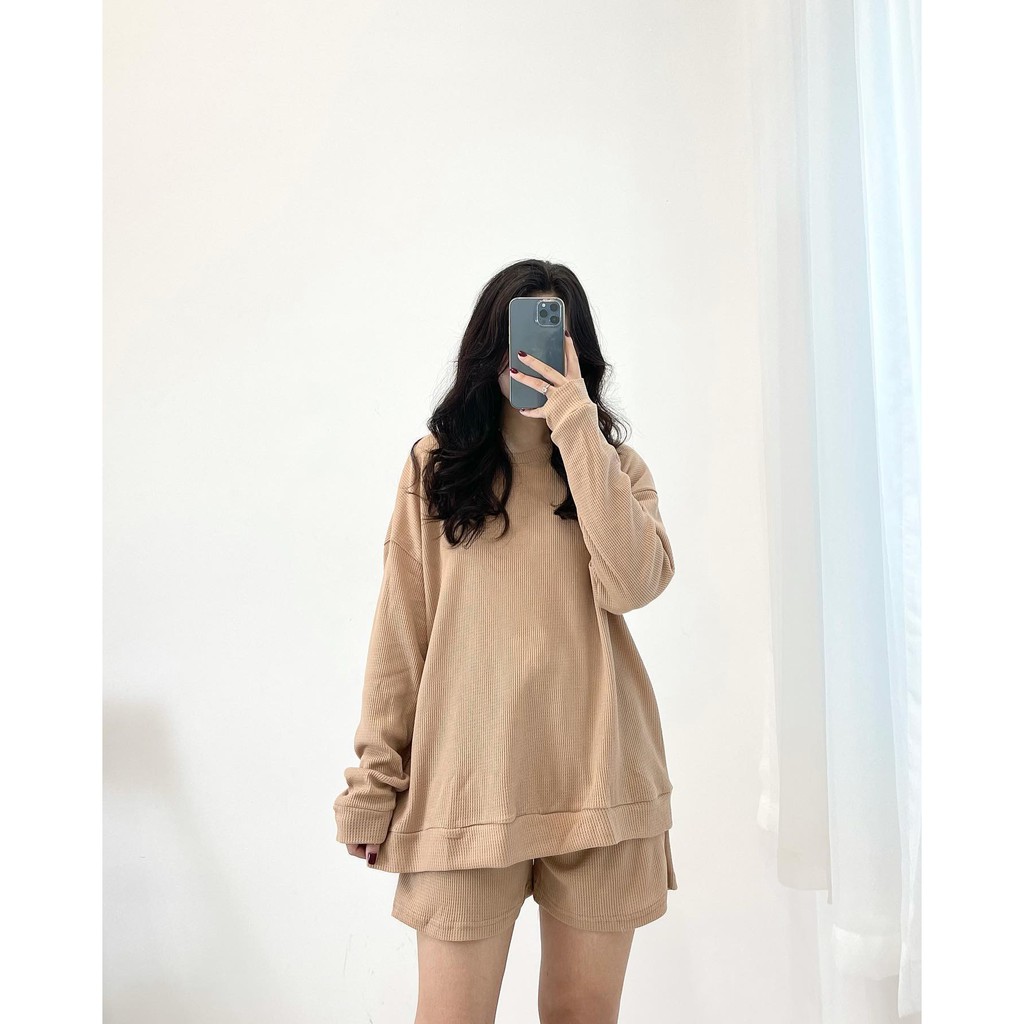 (FREESHIP) set nỉ tổ ong dày dặn cao cấp miho.house