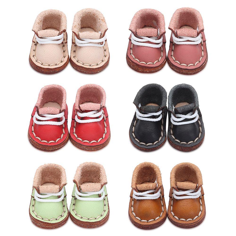 ORIENTLII Giày Bốt Da Bò 6 Màu Dễ Thương Cho Búp Bê