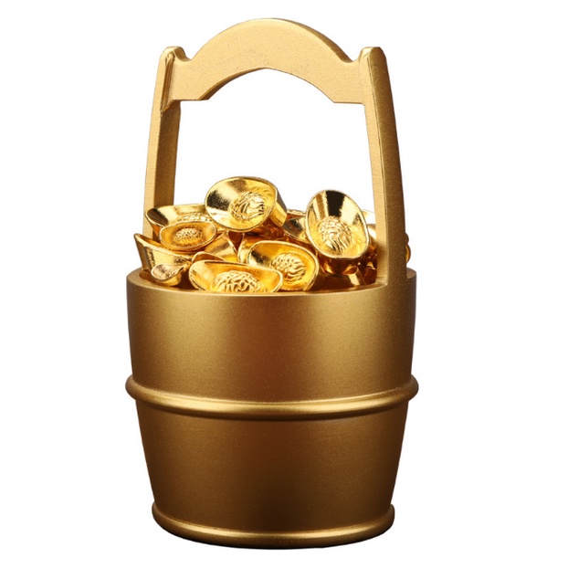 Thùng đựng vàng bạc châu báu phong thủy bằng đồng đúc nguyên khối chiêu tài lộc