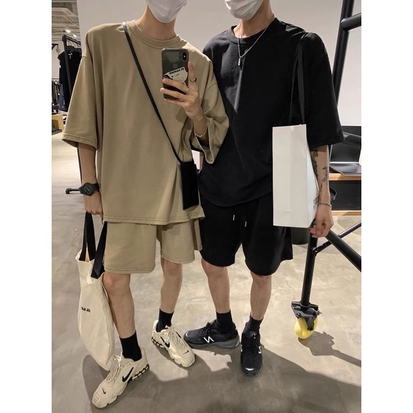 Set bộ trơn mùa hè phong cách unisex trẻ trung, năng động