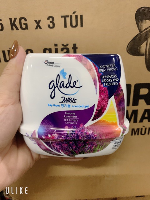Sáp thơm để phòng khử mùi glade 180g có 3 mầu như hình