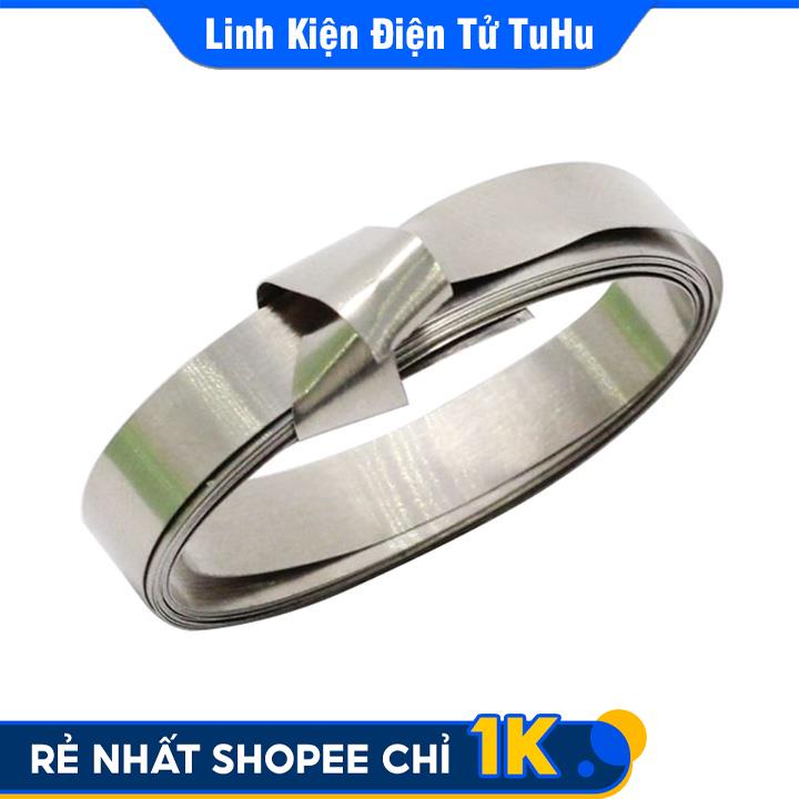 Dây Kẽm Hàn Cell Pin 18650 0.1mmx5mmx1M