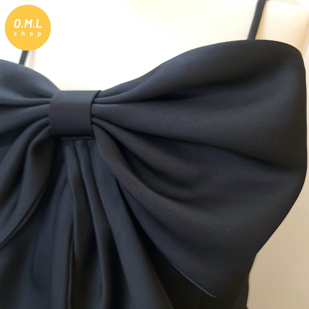 Áo croptop hai dây nơ lớn ĐỨNG PHOM xinh đẹp trẻ trung