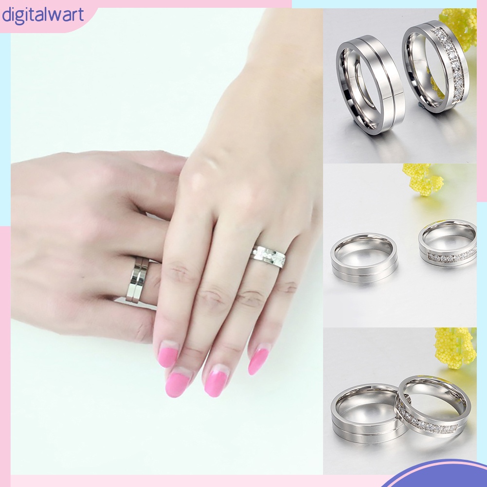 Nhẫn hợp kim kiểu dáng đơn giản, thời trang cho nam/nữ