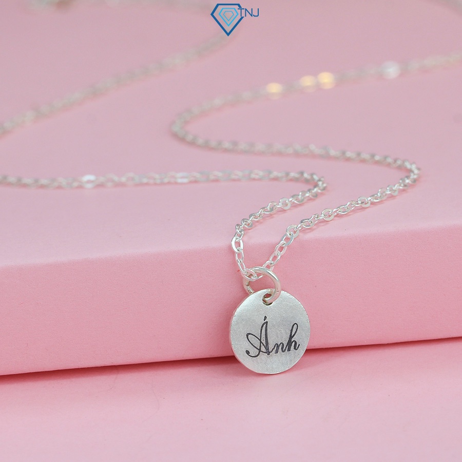 Dây chuyền khắc tên theo yêu cầu nữ bạc đẹp giá rẻ DCN0587 Trang Sức TNJ