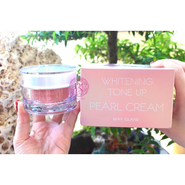 Kem Mặt May Island Whitening Tone Up Pearl Cream