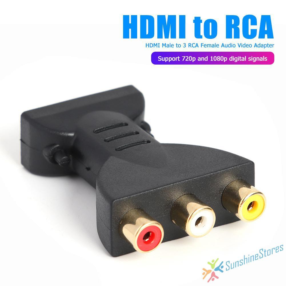 Bộ Chuyển Đổi Hdmi Sang 3 Cổng Rca Av Cho Tv