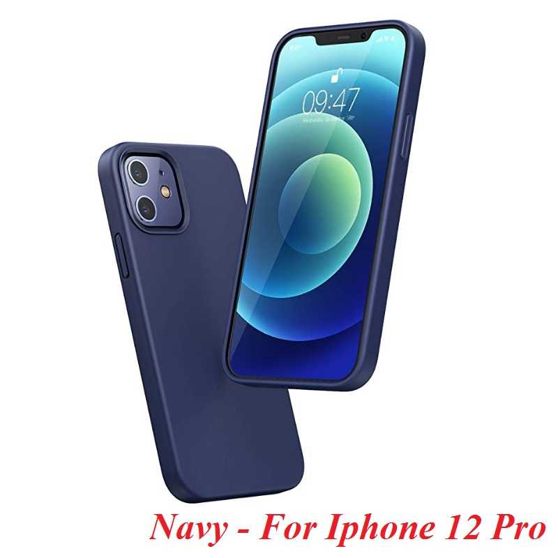 Ugreen 20455 Iphone 12 Pro 6.1inch Màu Xanh Navy Ốp Lưng điện thoại Silicone LP418