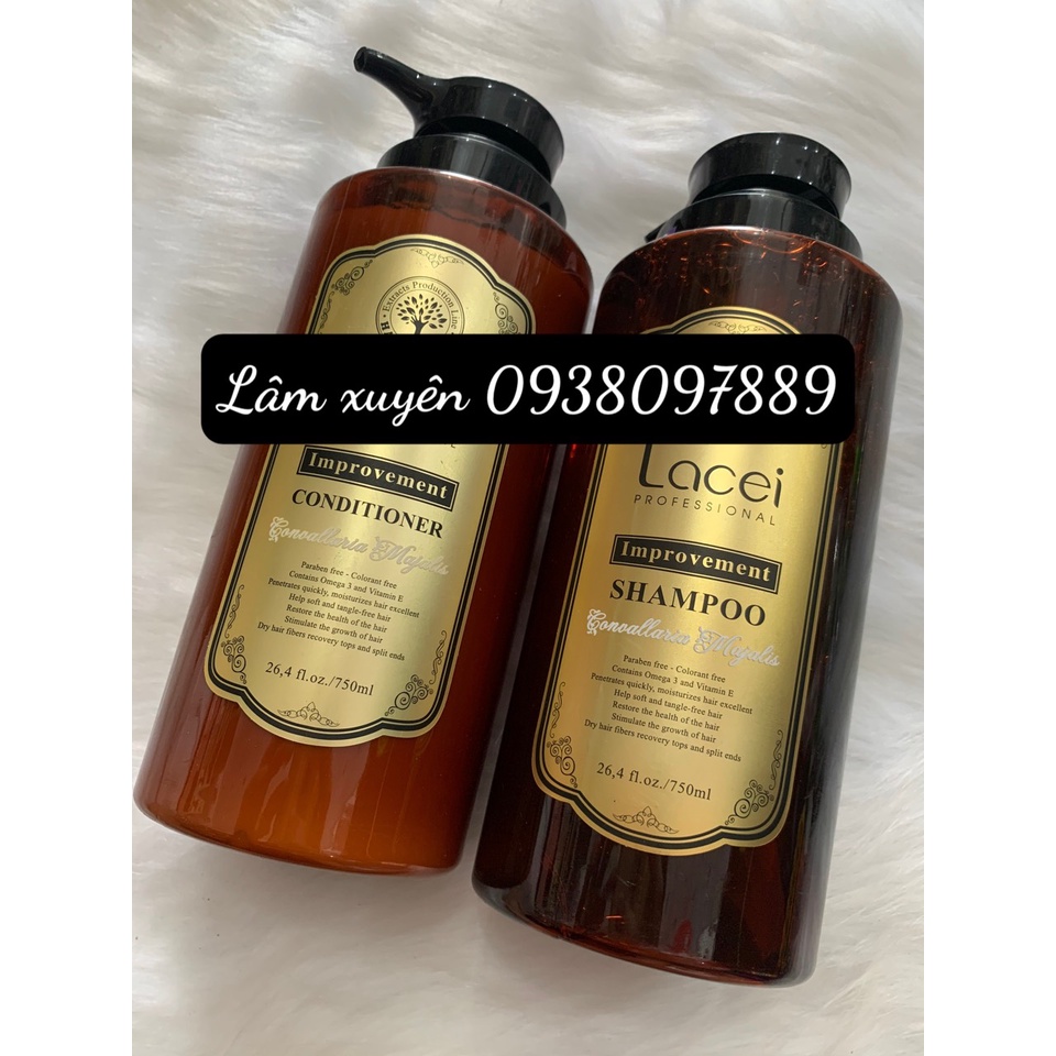 Dầu gội LACEI IMPROVEMENT, dầu xả LACEI IMPROVEMENT 750ml ⚡FREE SHIP⚡ hương thơm sang trọng,cung cấp dưỡng chất phục hồi