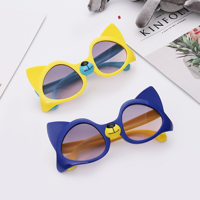 Kính Mát Chống Tia Uv Hình Gấu Đáng Yêu Cho Bé 2-8 Tuổi