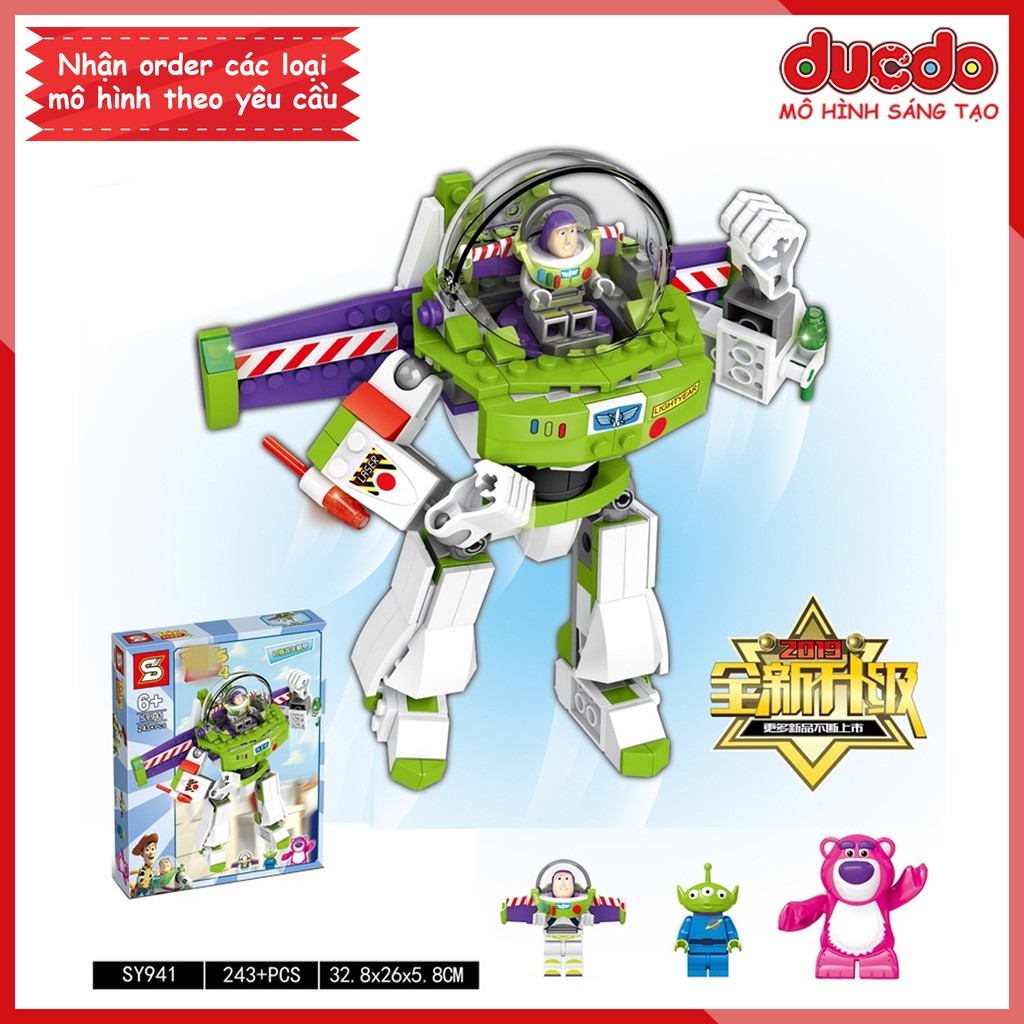 SY941 Lắp ghép Cảnh sát vũ trụ Buzz Lightyear 2019 - Disney Pixar Toy Story - Đồ chơi Xếp hình Mô hình Minifigures Mini