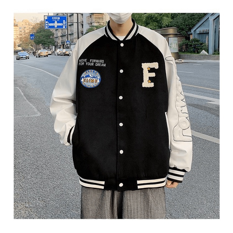 (FREE SHIP) ÁO KHOAC BOMBER   NAM NỮ CHỨ S PHỐI LOGO TAY SÀNH ĐIỆU THỜI TRANG BAO NGẦU CHẤT LỪ TK 2022