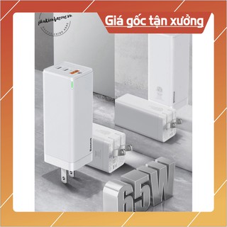 XẢ XẢ XẢ HẾT Cóc / củ sạc nhanh đa năng thế hệ mới Baseus GaN Quick Travel Charger 65W cho Smartphone/ Tablet/ iPad/ Mac