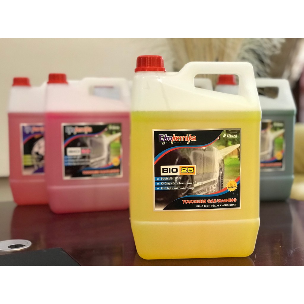 NƯỚC RỬA Ô TÔ VÀ XE MÁY KHÔNG CHẠM BIO 25-5L