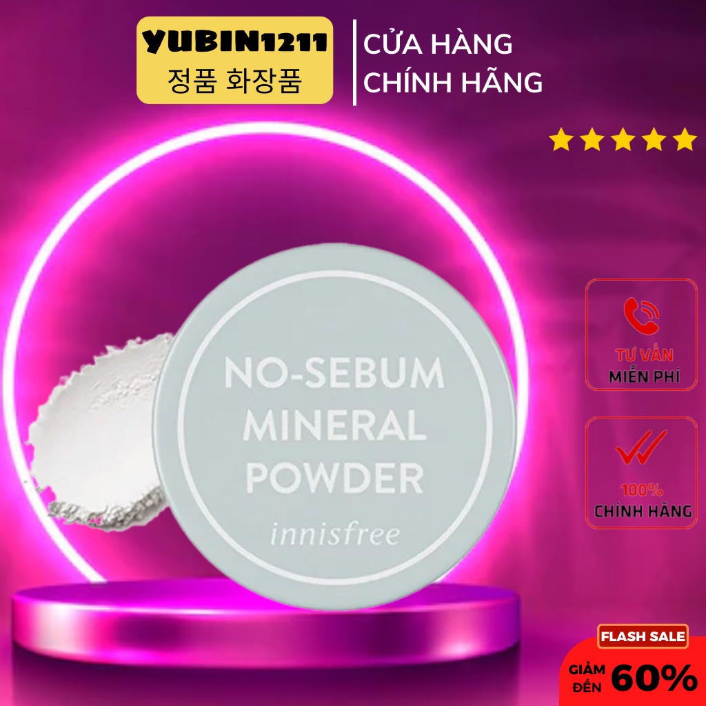 Phấn phủ kiềm dầu Innisfree No Sebum Mineral Powder